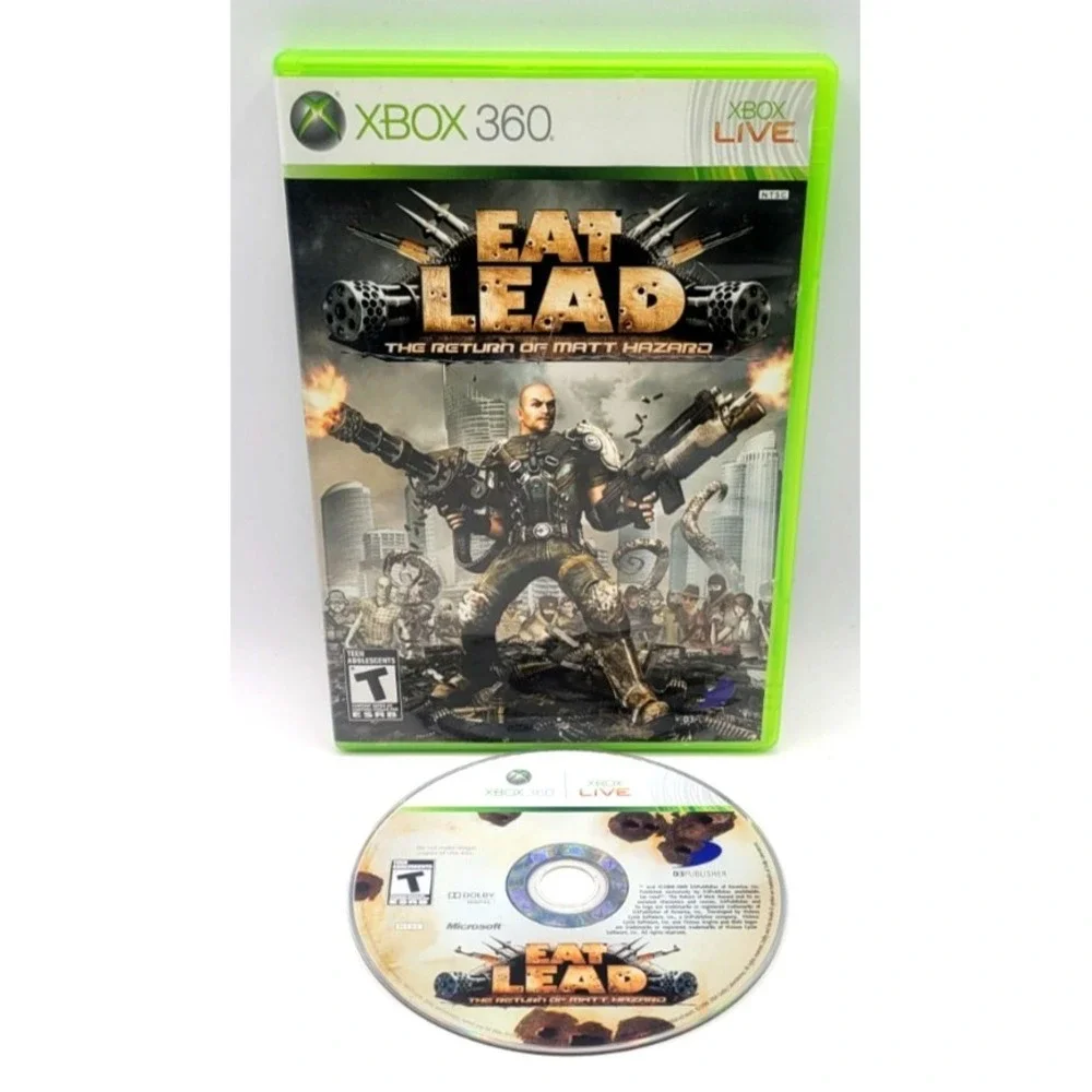 Eat Lead: The Return of Matt‎ Hazard Xbox 360 GAME & CASE